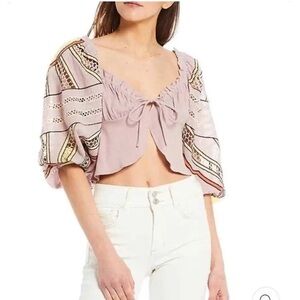 NWT Free People Daytime Fireworks Crop Top XSmall